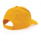 Cappellino 5 pannelli giallo retro