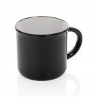 Tazza in ceramica vintage nero